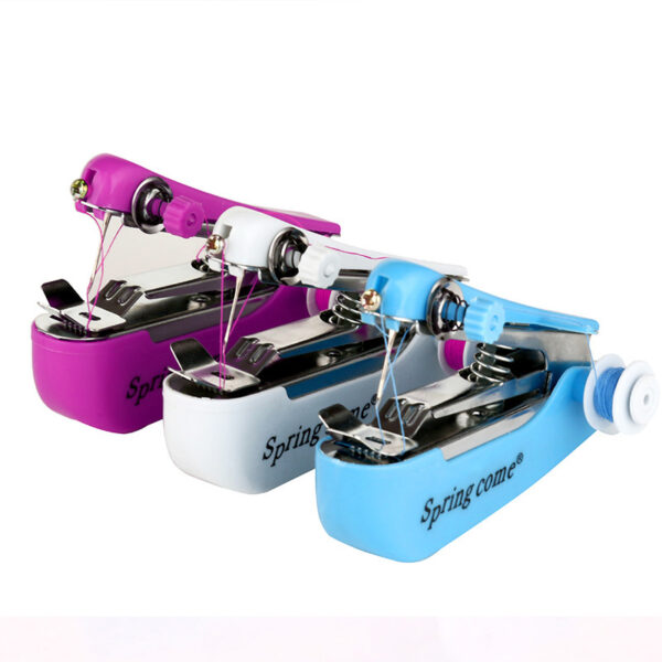 Multi-Function Mini Manual Hand-Held Sewing Machine for quick repairs.