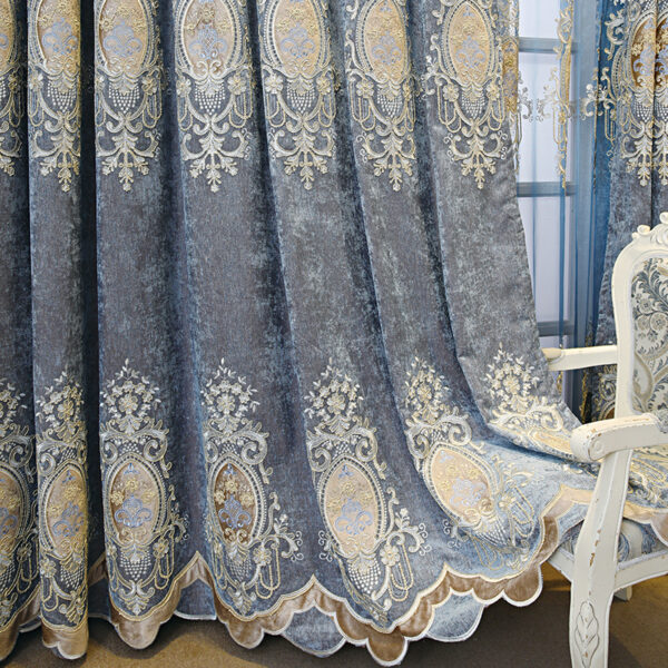 Curtains for Bedroom – Green full blackout curtains with noise reduction and energy-saving features. Made from soft polyester fabric with grommet design for easy installation.
